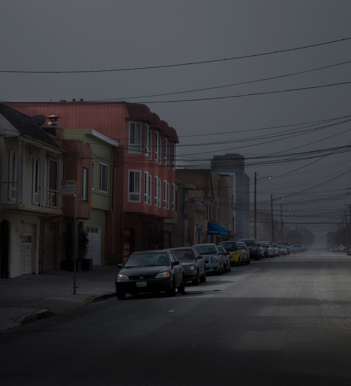 Houses (diptyque), 2013 série Spotting LA ©Nicolas Dhervillers