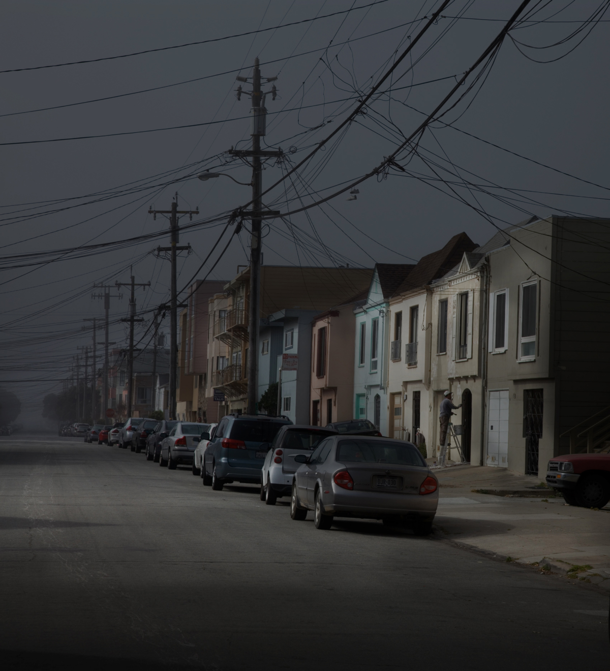 Houses (diptyque), 2013 série Spotting LA ©Nicolas Dhervillers