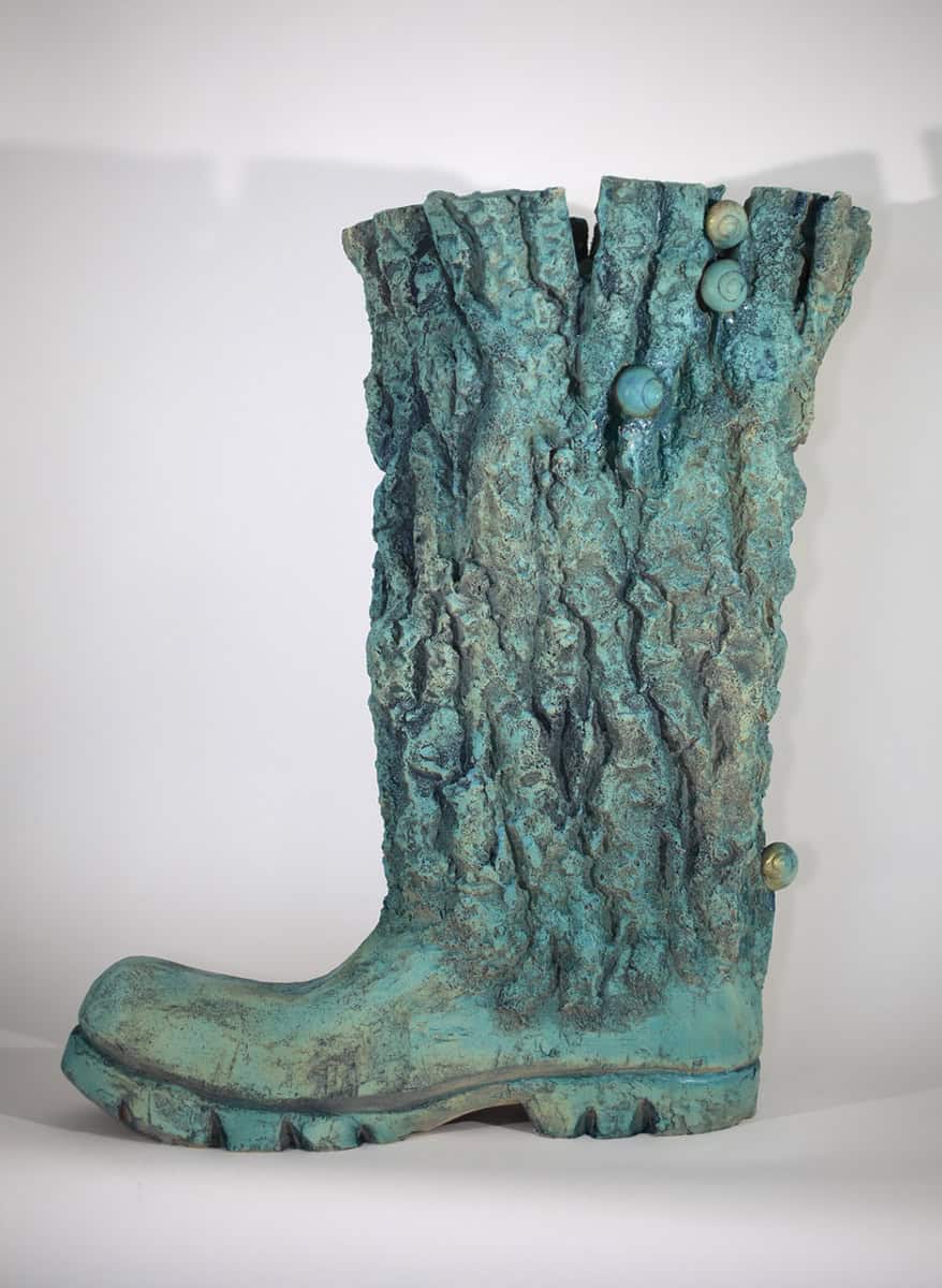 Fable foot, 2024 sculpture grès émaillé H.75 cm MF-2401 Matthieu Faury